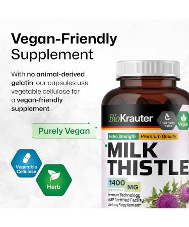 BIO KRAUTER Ashwagandha Tincture 4 Fl. Oz. & Milk Thistle 250 Capsules - Buy Online on GoSupps.com