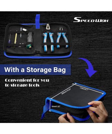 SPEEDWOX Heavy Duty Glass Running Pliers Breaker Grozer Pliers Set 12PCS Glass Cutting Tool Kit Oil Feed Glass Cutter with 3 Size Cutter Head Oil Dropper Screwdriver Engraved Pen Leather Zipper Bag TPR - Buy Online on GoSupps.com
