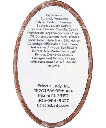 Eclectic Lady Honeysuckle Shampoo Soap Bar - Argan Oil Silk & Honey Protein - 4 oz Natural Hair Care - Buy Online on GoSupps.com
