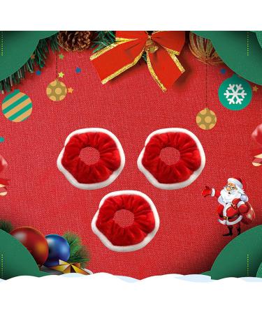 Miaija 12Pieces Hair Scrunchies Christmas Soft Hair Ropes Ponytail Holder Red and White Elastic Hair Ties Hair Accessory for Girls Women - Buy Online on GoSupps.com