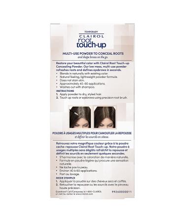 Clairol Root Touch-Up Dark Brown Temporary Concealing Powder - Pack of 1 | Hair Color - Buy Online on GoSupps.com