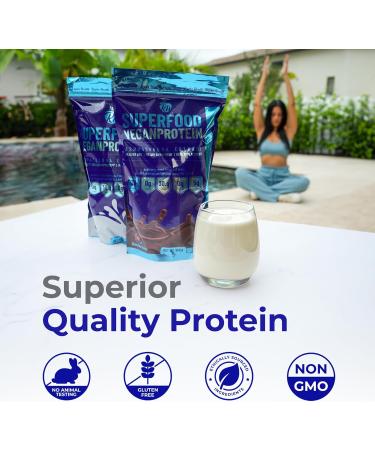 Superfood Vegan Protein (Vanilla) | Plant-Based Protein with Superfoods & Probiotics for Muscle Recovery | 15 Servings - Buy Online on GoSupps.com