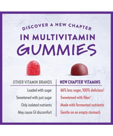 New Chapter Women's 50+ Multivitamin Gummies - Healthy Aging Gummy Vitamins | Vitamin C, B Vitamins & Zinc | Non-GMO, Gluten-Free | 90 ct - Buy Online on GoSupps.com
