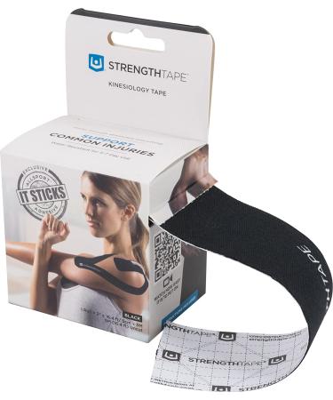 StrengthTape Kinesiology Tape - 5M Precut Roll - Premium Athletic Support Tape - Prevent Injuries - Beige - Buy Online on GoSupps.com