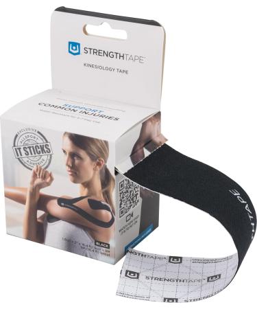 StrengthTape Kinesiology Tape 5 Meter Precut roll Supports Injuries During Recovery Pink Precut - Buy Online on GoSupps.com