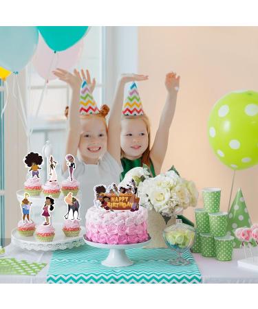 The Proud Family Cake Toppers 25 Pcs The Proud Family Cupcake Toppers Birthday Cake Topper Party Supplies Theme Party Decorations Supplies Cartoon Party Supplie - Buy Online on GoSupps.com