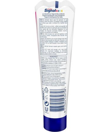 Signal Children's Toothpaste 3-6 Years Strawberry Flavor Gentle on Gums To Strengthen Teeth 50ml - Pack of 3 - Buy Online on GoSupps.com