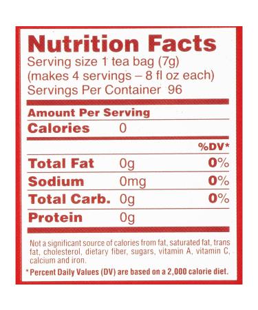 Luzianne Unsweetened Iced Tea Bags - 144 Count Family Size, Specially Blended for Refreshing Southern Home Brewed Iced Tea - Pack of 6, 24 Count Each - Buy Online on GoSupps.com