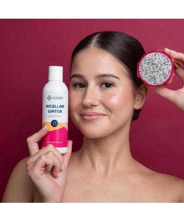 LOBEY Eau micellaire - Nettoyage doux du visage l'aloe vera et aux extraits de fruits - limine le maquillage et la protection solaire - Pour peaux sensibles - Naturel et hydratant (200 ml) - Buy Online on GoSupps.com