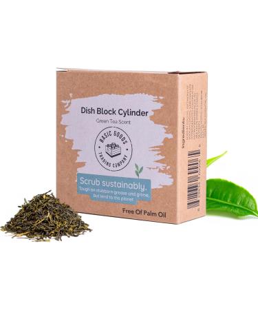 Basic Goods Trading Company Dish Block Tin Refill - BPA-Free Dish Bar Soap Phosphate-Free & Cruelty-Free - Replacement Bar for Sanitizing Dishes | Green Tea 1 count (Pack of 1) Green Tea - Buy Online on GoSupps.com