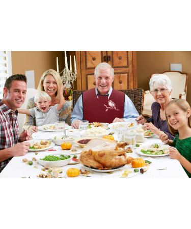 Classic BIB Designs Essl tchen for Adults - Washable & Reusable 3-Pack with Crumbs Catcher - Unisex Bird Motif Clothing Protection - Buy Online on GoSupps.com