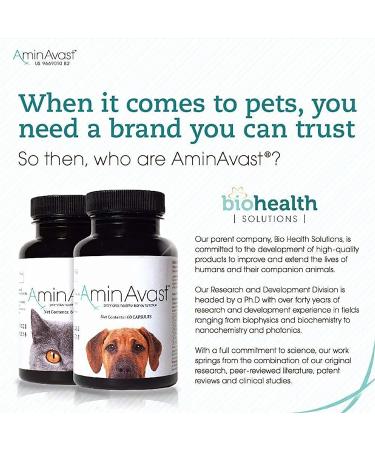 AminAvast Kidney Support Supplement for Cats and Dogs 300mg - Promotes Natural Kidney Function - 60 Sprinkle Capsules - Buy Online on GoSupps.com