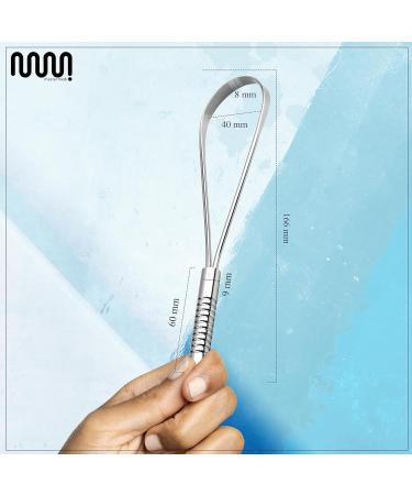 Mastermedi Tongue Scraper Bad Breath Treatment for Adults & Kids Food Grade 100% Stainless Steel Tongue Scrapers for Oral Care 1 Count (Pack of 1) - Buy Online on GoSupps.com
