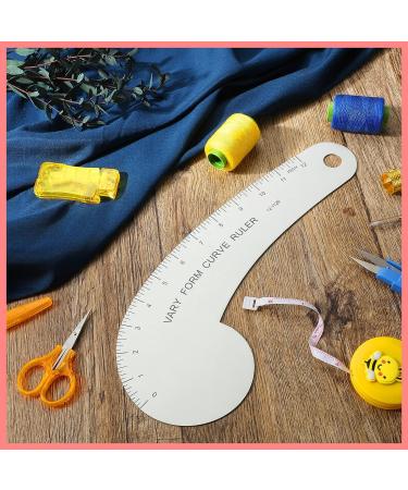 12'' Solid Aluminum French Curve Hip Curve Ruler for Sewing Design - Vary Form Curve - Buy Online on GoSupps.com