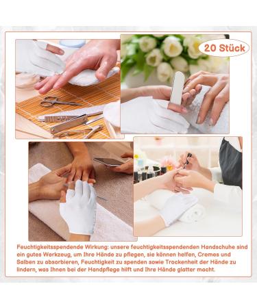 10 Pairs of White Cotton Gloves for Neurodermatitis | Touchscreen Multi-Purpose Cotton Gloves - Buy Online on GoSupps.com