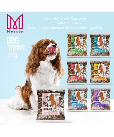 Mersjo Dog Snacks Training Treats - 500g Gently Dried Meat Delicacies for All Breeds & Sizes | Premium Dog Food & Treats - Buy Online on GoSupps.com