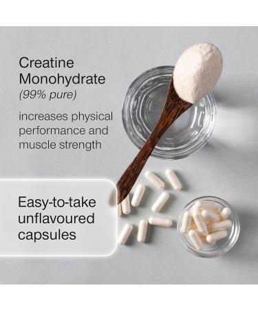 Creatine Monohydrate Tablets 3000mg - 120 Easy-to-Swallow Capsules for Men & Women - Vegan Pre-Workout Supplement for Muscle Growth - 30 Servings - Buy Online on GoSupps.com