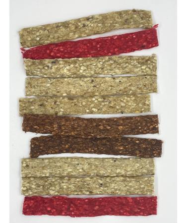 Cattle Ranch Dog Treats Chews Rawhide Munchy Stick Supports Dental Health Stimulates and Entertains by Satisfying Dog s Natural Urge to Chew (Flat 7"x1" Pk of 10 Assorted) - Buy Online on GoSupps.com