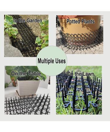 Set of 12 HZXMKB Cat Repellent Outdoor Indoor Scat Mats - Garden Plastic Spikes Scratch Network - Stop Dogs and Cats - Animal Barrier - Buy Online on GoSupps.com