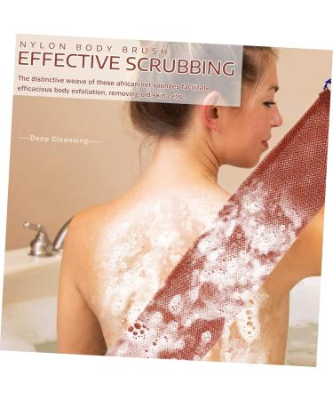 IWOWHERO Net Scrub Cloth with Handles Deep Exfoliation for Body Back Feet Face Effective Dead Skin Cell Removal Foaming Easy to Use - Buy Online on GoSupps.com
