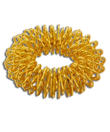 Chi -Enterprise - Premium massage ring for the finger |Anti -stress ring |Acupressure Ring - Anxiety Ring |Contents: 1x anti -stress ring (gold/small) 1 ring (gold small) gold