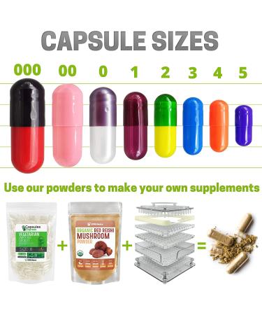 100 Count Size 00 Clear Vegan Empty Capsules for DIY Vegetable Filling - Vegetarian Pill Capsules - Pack of 1 - Buy Online on GoSupps.com