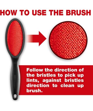 Lint Brush and Pet Hair Remover 2-Pack for Clothes and Furniture - Reusable Fur Remover for Cats and Dogs - Buy Online on GoSupps.com