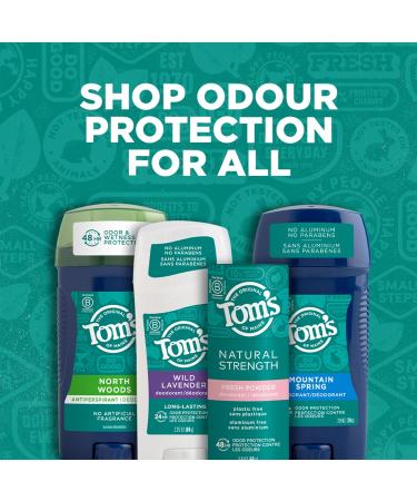 Tom's of Maine Long-Lasting Aluminum-Free Natural Deodorant for Women Tea Tree 2.25 oz (Pack of 3) (Packaging May Vary) Tea Tree 2.25 Ounce (Pack of 3) - Buy Online on GoSupps.com