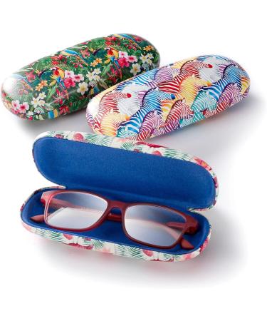 FEFI Wildlife Hardcase Glasses Case & Zebra Microfiber Cloth Stylish & Durable Eyewear Protection | International Shipping - Buy Online on GoSupps.com