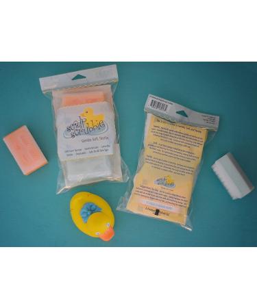 Scalp Scrubbie Cradle Cap Brush 3-Pack - Sterile and Safe Baby Brush and Sponge for Cradle Cap Treatment and Bath Time - Buy Online on GoSupps.com