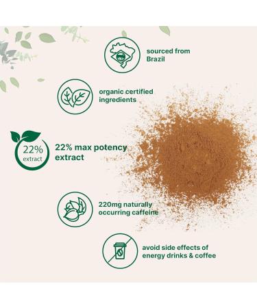 Micro Ingredients Organic Guarana Powder 1 000mg Per Serv 8 Ounces | 220mg Natural Caffeine Energizer Brazilian Herbal Extract Raw Bulk Superfood Coffee Substitute Vegan Friendly & Non-GMO - Buy Online on GoSupps.com