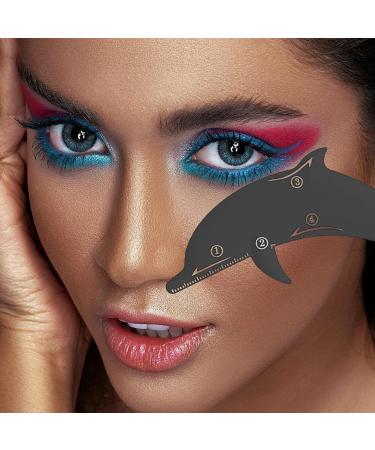 Eyeliner Stencils Mascara Guard for Eyelashes Silicone Multi-purpose Eye Makeup Tool for Beginner Eyeliner Eyeshadow Applicator Aid Tool Quick Stencil Aid Eyeliner Molds Eyeliner Stencil Pads Black - Buy Online on GoSupps.com