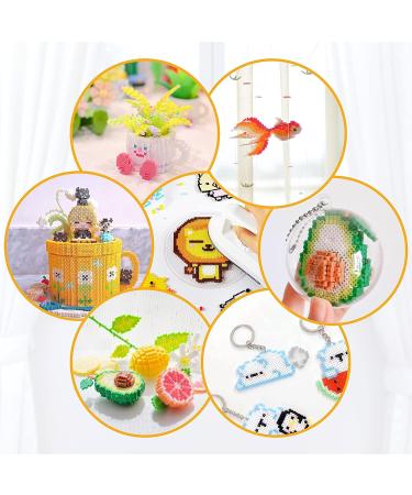 24,000 Fuse Beads Kit - 24 Colors 2.6mm Tiny Mini Beading Set with Pegboards and Ironing Paper for Party Crafts - Buy Online on GoSupps.com