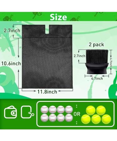 3-Piece Umpire Gear Set: 2 Umpire Brushes & Ball Bag - Black | Baseball Softball Referee Equipment - Buy Online on GoSupps.com