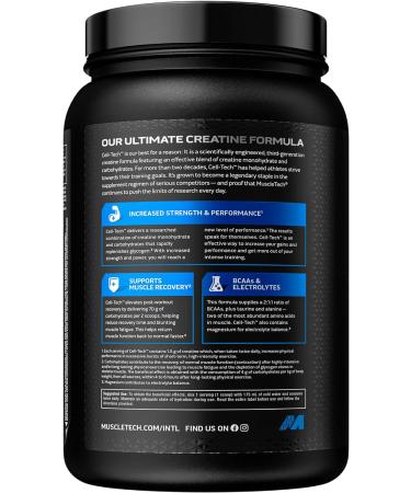 Muscletech CellTech Creatine Monohydrate Powder 26 Servings Tropical Citrus Punch - Post Workout Recovery & Muscle Building Shake - Buy Online on GoSupps.com