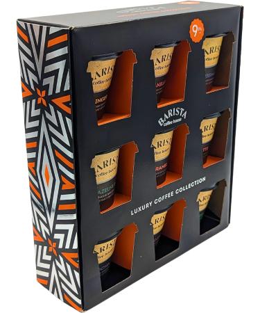 Coffee Gift Set | Travel Coffee | Takeout Cups Gift Sets | Instant Coffee 9 Pack Collection | Cappuccino Vanilla Ginger Latte Hazelnut Mocha Irish Cream - Coffee Lovers Gifts Men Women Tea Instant 162 g (Pack of 1) - Buy Online on GoSupps.com