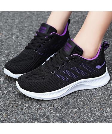 DHAey Orthopedic Sneakers for Women - Plantar Fasciitis & Diabetic Walking Shoes - Comfortable Casual Fashion Sneaker in Purple (Size 6.5) - Buy Online on GoSupps.com
