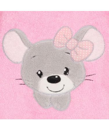 Morning Star Badeponcho 100% Cotton Hooded Baby Bath Towel for Girls & Boys (1-3 Years) - Oeko-Tex Pink Mouse Bathrobe - Buy Online on GoSupps.com
