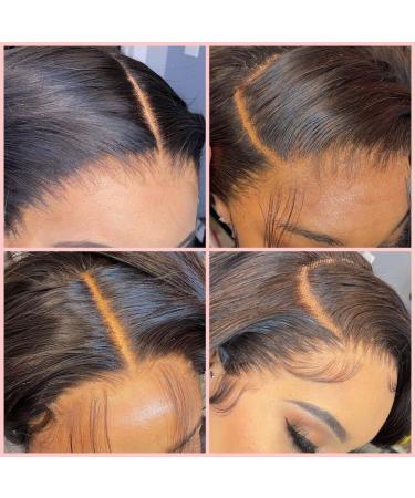 26 Inch Body Wave HD Lace Front Wig | Brazilian Virgin Human Hair | Transparent Lace Frontal Wigs for Black Women | Real Glueless Wig with Baby Hair | 180 Density | Can Be Dyed - Buy Online on GoSupps.com