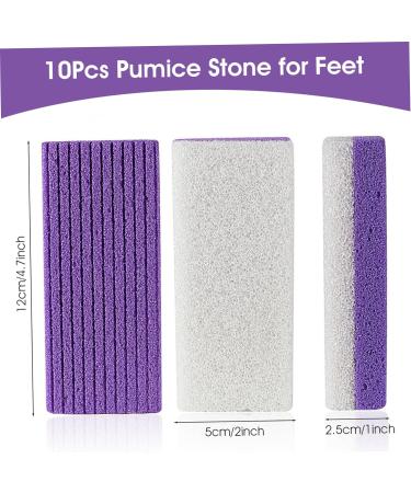 10 pi ces pierre ponce pour pieds dissolvant de callosit s double face et purateur de pieds - outils p dicure en mousse PU pour peaux mortes talons craquel s et peau rugueuse pierre ponce pour - Buy Online on GoSupps.com