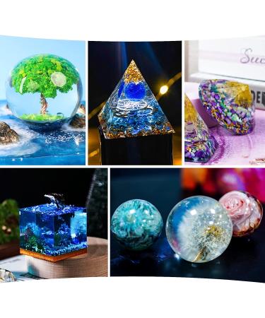 LET'S Resin Complete Resin Kit with Silicone Molds - 16oz Bundle for Beginner Casting - Sphere & Pyramid Molds Included - Buy Online on GoSupps.com