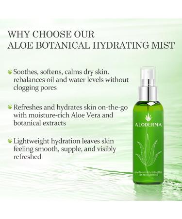 Aloderma Aloe Hydrating Set - Hydrating Cleanser Aloe Botanical Mist - Buy Online on GoSupps.com