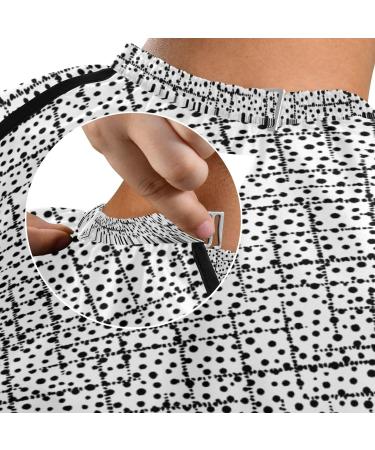 Waterproof Barber Cape - Stylish White & Black Cheetah Haircut Bib for Men & Women | Premium Hair Cutting Cape - Buy Online on GoSupps.com