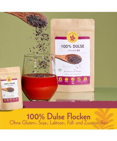 Organic Bio Dulse Flakes 50g - Vegan Gluten-Free Nutrient-Rich Seaweed from Brittany France | Perfect Salt Substitute & Iodine Source - Buy Online on GoSupps.com