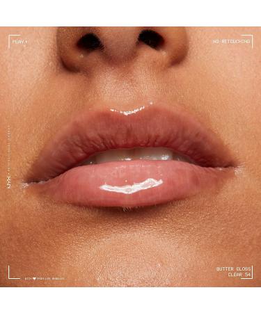 NYX Butter Gloss Sugar Glass (Clear) - Non-Sticky Lip Gloss Set of 3 - Buy Online on GoSupps.com