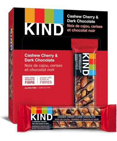 KIND Fruit & Nut Bars Dark Chocolate Cherry Cashew + Antioxidants Gluten Free 72 Count Cherry Cashew & Dark Chocolate - Buy Online on GoSupps.com