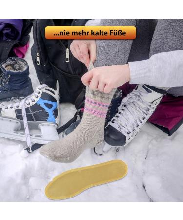 Alpidex Heat Soles Foot Warmer - 30 Pairs Adhesive Heat Pads for 8 Hours of Warm Feet | Natural Shoe Warmer Inserts Size M (39-42) - Buy Online on GoSupps.com