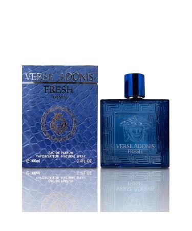Verse Adonis Fresh Cologne for Men Natural Spray Perfume Classic Scent Eau De Toilette for Daily Use 3.4 Fluid Ounce Verse Adonis Fresh 3.4 Fl Oz (Pack of 1)