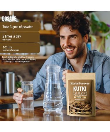 Herbsforever Kutki Root Powder(PicrorhizaKurroa)-Supports Liver Skin Health & Blood Purifier Cooling Herb| Wild Harvested- 2X Potency | Ultra Clean | Authentic | High-Altitude Sourced | 230Gms-1/2LBS - Buy Online on GoSupps.com
