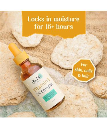 Winner 2023 Organic Vitamin E Oil with Jojoba & Macadamia - For Face, Skin, Hair & Body | Pure Formula for Fine Lines, Wrinkles & Stretch Marks - Buy Online on GoSupps.com